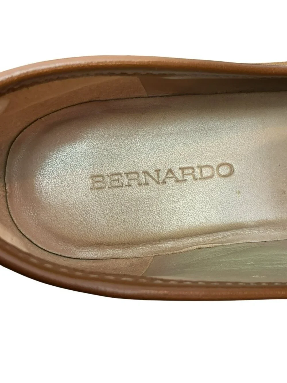 Bernardo Selma Suede Slip On Penny Loafers Womens 10M Cognac Brown - Picture 15 of 16